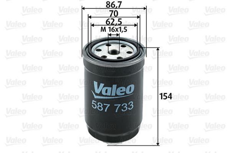 VALEO 587733 Kraftstofffilter, Diesel