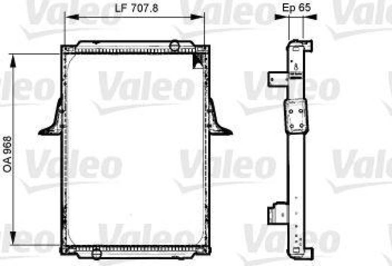 VALEO 733532 Motorkühler RENAULT TRUCKS PREMIUM