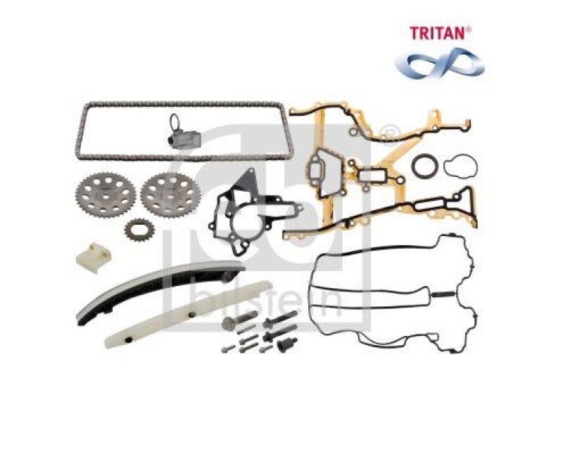 FEBI BILSTEIN 49409 Steuerkettensatz für Nockenwelle, TRITAN®-beschichtet für Opel