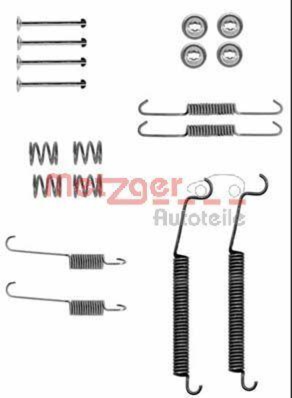 METZGER 105-0830 Zubehörsatz, Bremsbacken für CITROEN/PEUGEOT/RENAULT