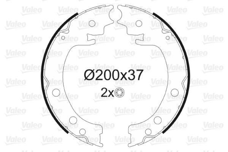 VALEO 564143 Bremsbacken-Satz