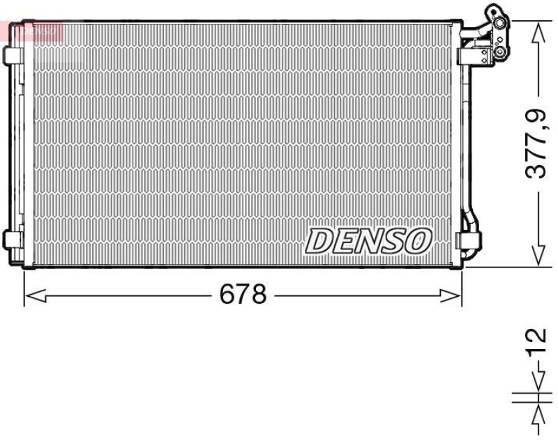 DENSO DCN32068 Kondensator A/C SEAT ALHAMBRA (710, 711) 2.0 TDI (15-)