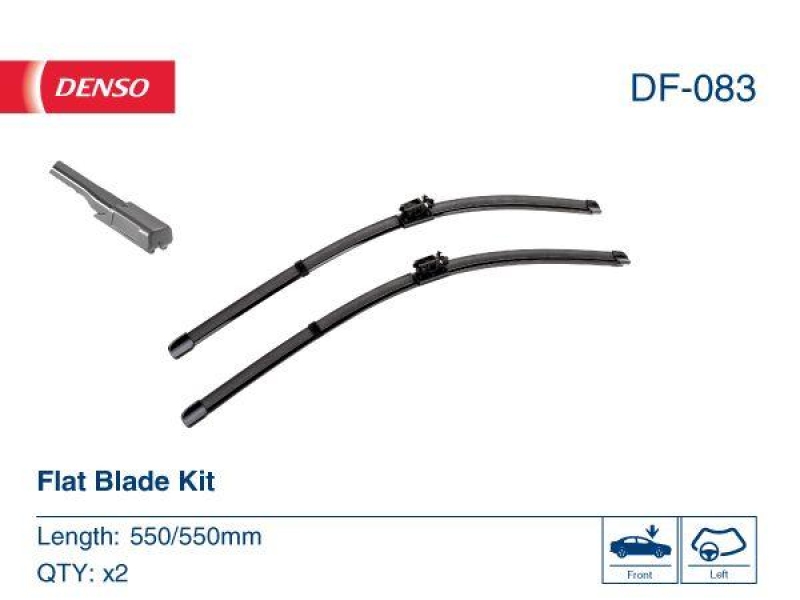 DENSO DF-083 Wischer Flat Blade KIT MERCEDES-BENZ C-KLASSE T-Model (S205) C 220 BlueTEC / d (205._04) (14-18)