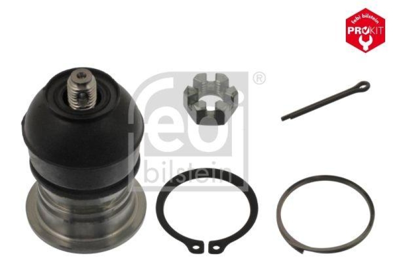 FEBI BILSTEIN 42182 Traggelenk mit Kronenmutter, Splint und Sicherungsring für HONDA