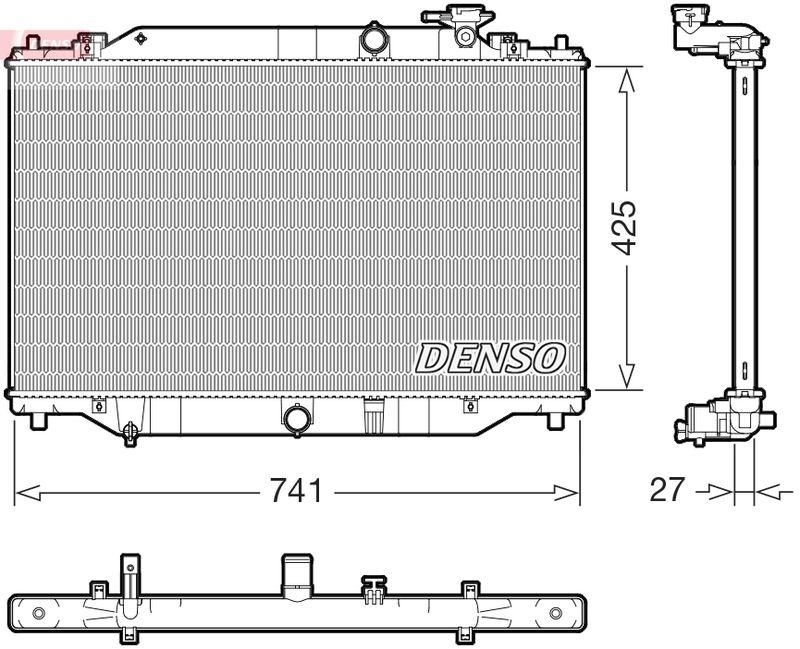 DENSO DRM44052 Kühler MAZDA CX-5 2.2 D AWD (KE102) (12-17)