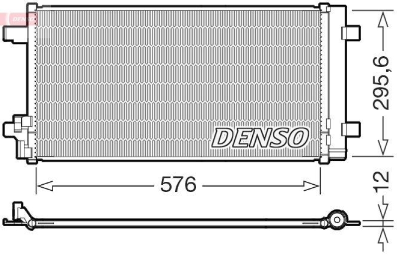 DENSO DCN32069 Kondensator A/C VW POLO (AW, BZ) 1.0 TSI (17-)