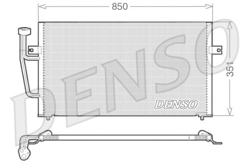 DENSO DCN33007 Kondensator A/C VOLVO V40 Estate (VW) 1.8 (1999 - 2004)