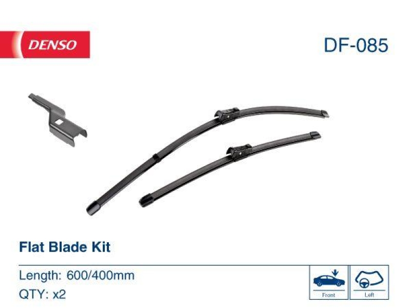 DENSO DF-085 Wischer Flat Blade KIT SKODA FABIA III (NJ3) 1.2 TSI 16V (14-)