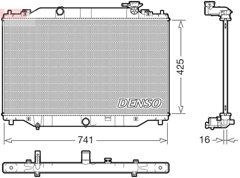 DENSO DRM44053 Kühler MAZDA CX-5 (KF) 2.5 SkyActiv-G 194 AWD (17-)