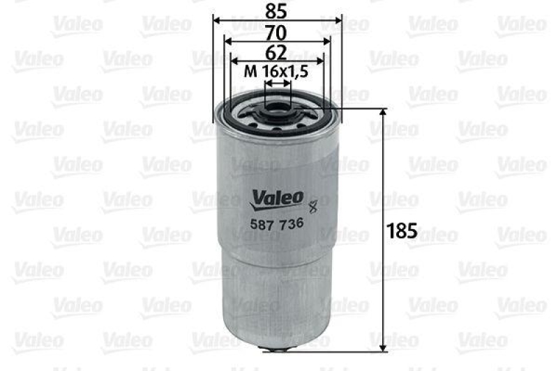 VALEO 587736 Kraftstofffilter, Diesel