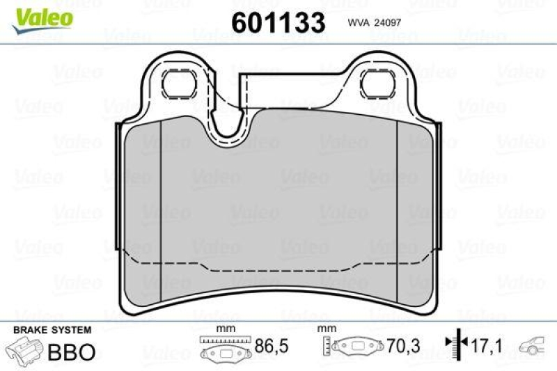 VALEO 601133 SBB-Satz PREMIUM