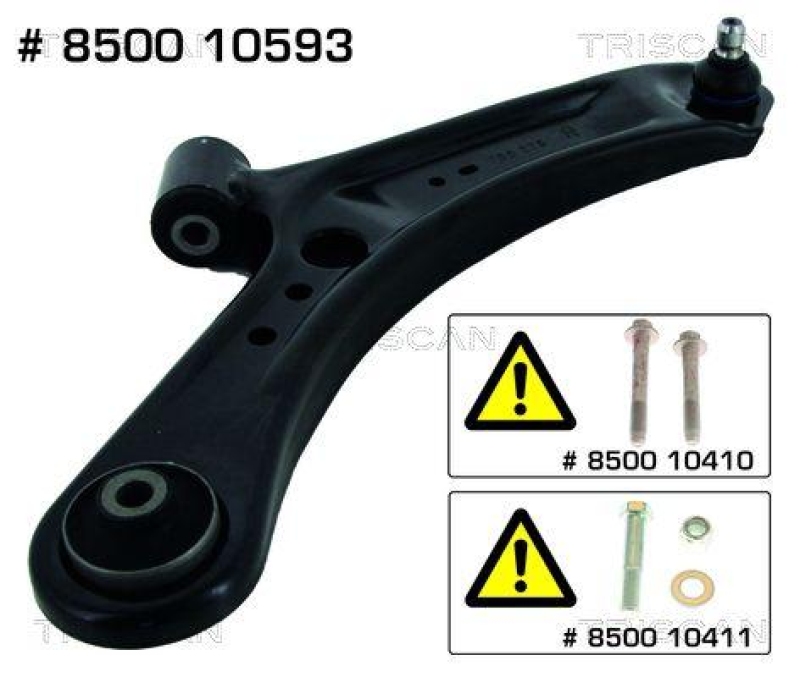 TRISCAN 8500 10593 Querlenker für Fiat, Suzuki