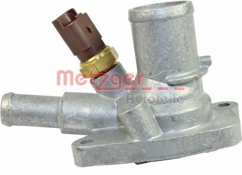 METZGER 4006075 Thermostat Kühlmittel, Mit Gehäuse für FORD/FIAT/LANCIA/ÖFFNUNGSTEMP. [°C]88