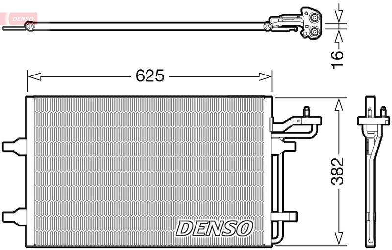 DENSO DCN33009 Kondensator A/C VOLVO V50 (545) 2.0 D (04-10)