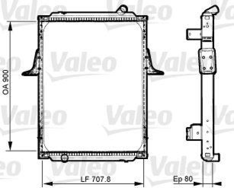 VALEO 733536 Motorkühler RENAULT TRUCKS KERAX (0