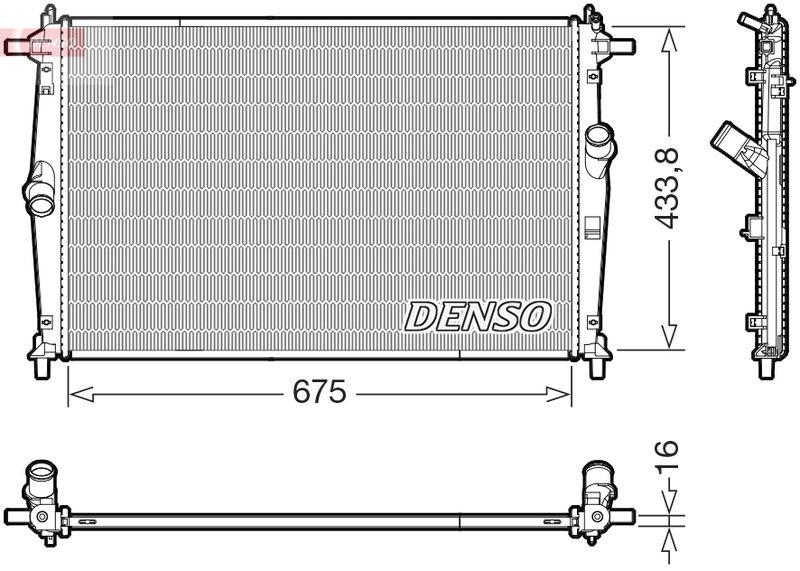 DENSO DRM44054 Kühler MAZDA 3 Hatchback (BP) 2.0 SkyActiv-G 120 M Hybr. (18-)