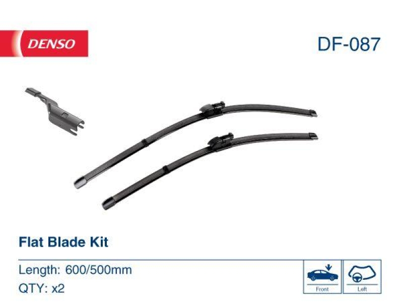 DENSO DF-087 Wischer Flat Blade KIT LAND ROVER RANGE ROVER SPORT (L494) 3.0 TDV6 4x4 (16-)