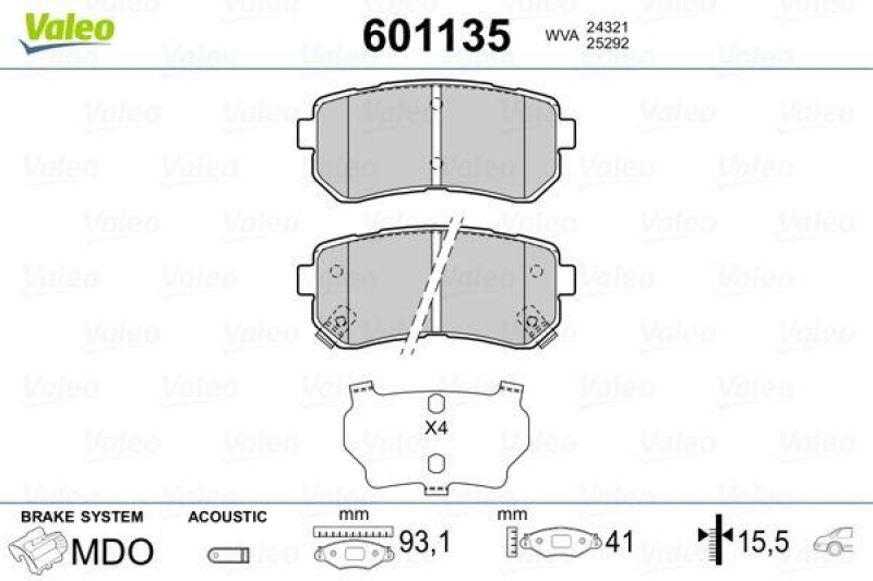 VALEO 601135 SBB-Satz PREMIUM