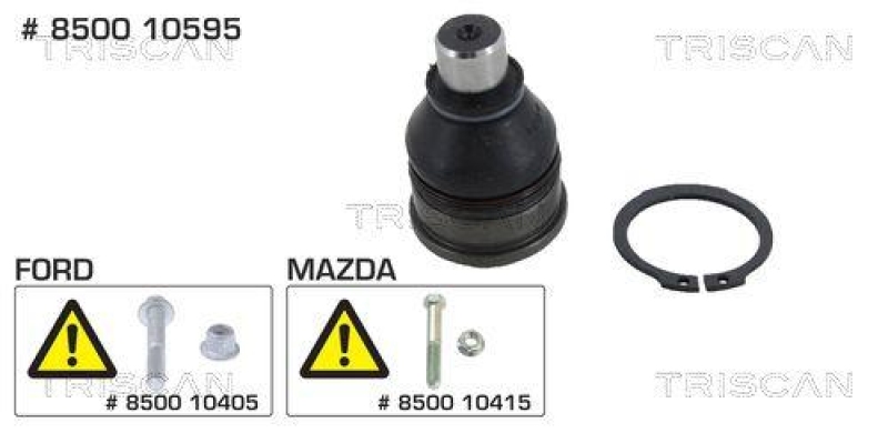 TRISCAN 8500 10595 Traggelenk für Ford, Mazda