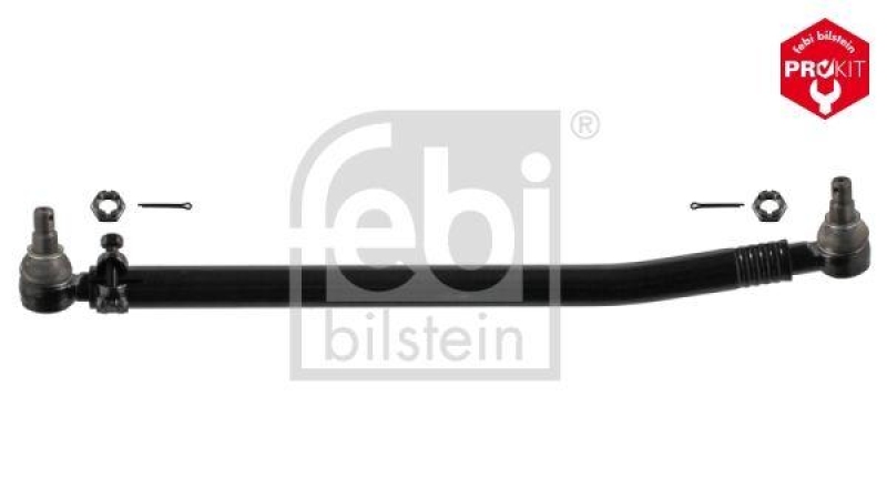 FEBI BILSTEIN 43683 Lenkstange mit Kronenmuttern und Splinten, vom Lenkgetriebe zur 1. Vorderachse f&uuml;r Mercedes-Benz