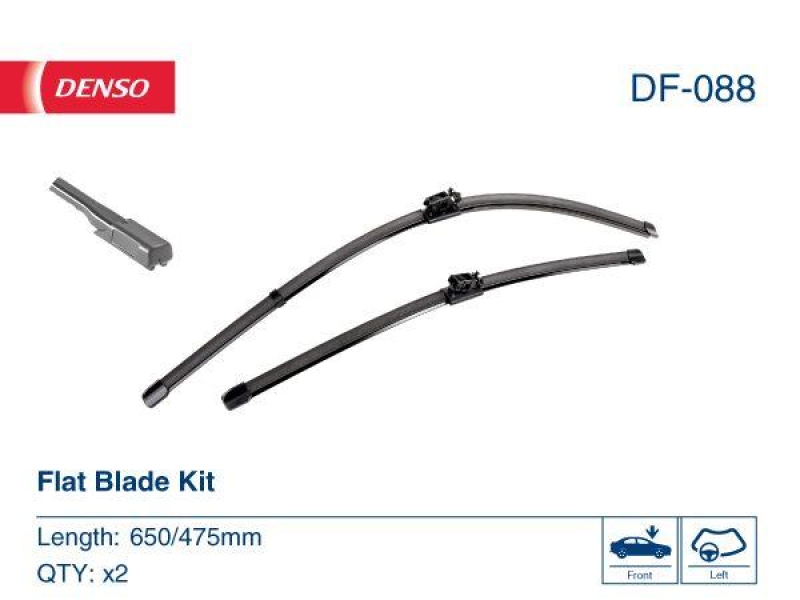 DENSO DF-088 Wischer Flat Blade KIT MERCEDES-BENZ B-CLASS (W246, W242) B 180 (246.242) (15-18)