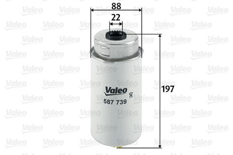 VALEO 587739 Kraftstofffilter, Diesel