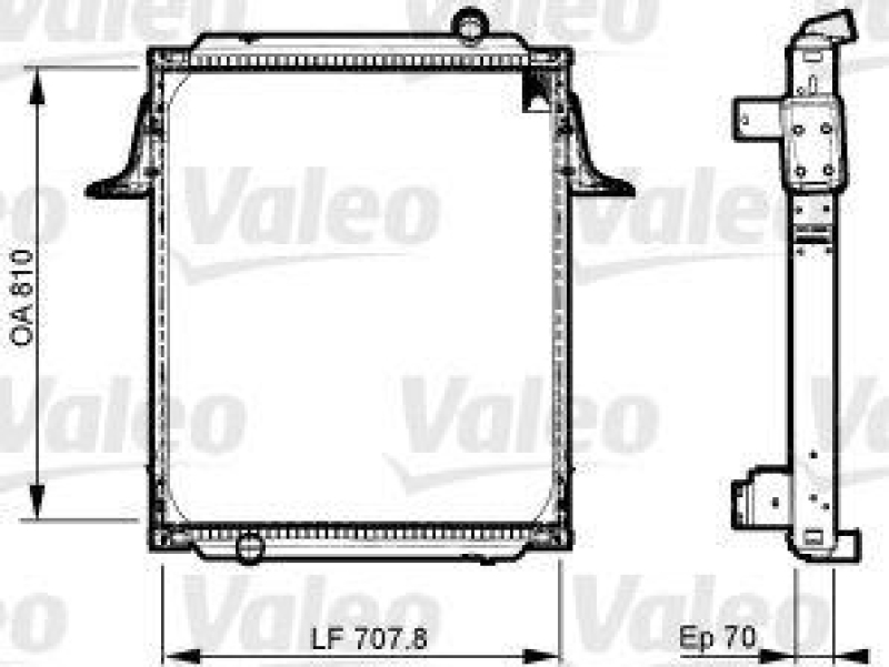 VALEO 733538 Motorkühler RENAULT TRUCKS KERAX (0