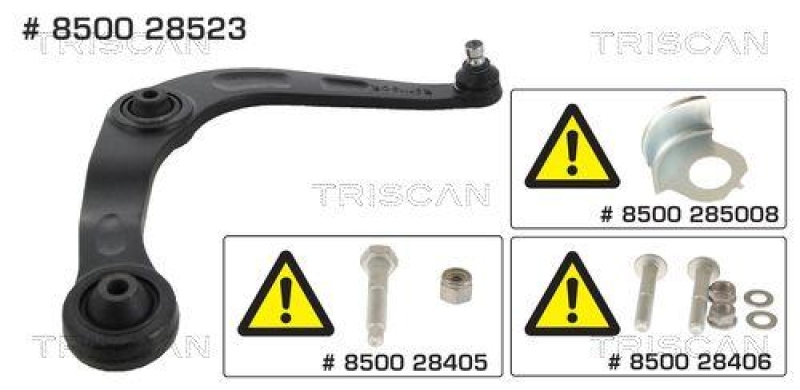 TRISCAN 8500 28523 Querlenker für Peugeot 206