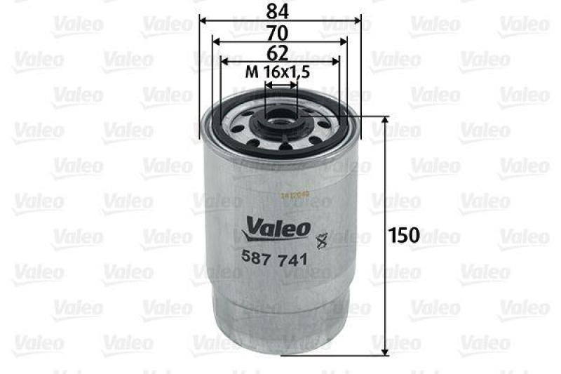 VALEO 587741 Kraftstofffilter, Diesel