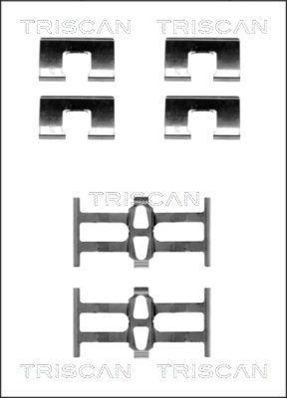 TRISCAN 8105 401614 Montagesatz, Scheibenbremsbelag für Honda, Rover