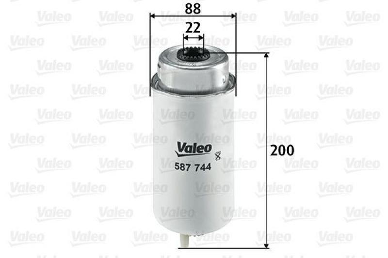 VALEO 587744 Kraftstofffilter, Diesel