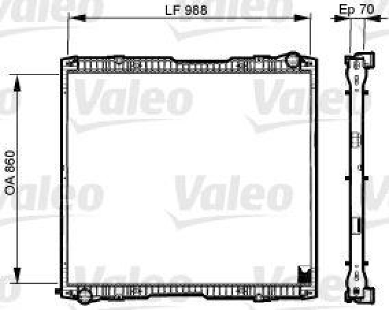 VALEO 733540 Motorkühler SCANIA SERIA 5 (R 04-)