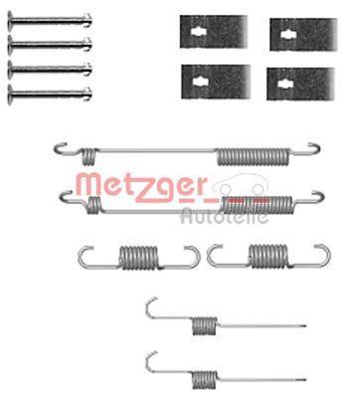 METZGER 105-0846 Zubehörsatz, Bremsbacken 180X32