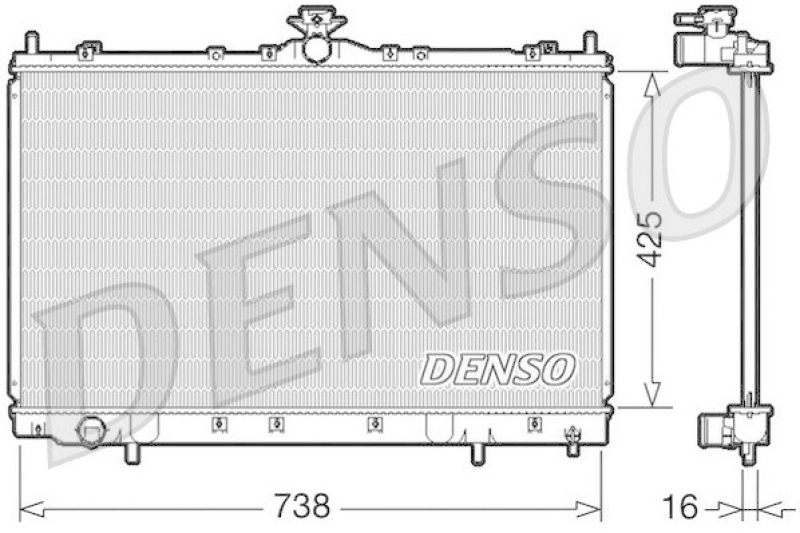 DENSO DRM45012 Kühler MITSUBISHI GRANDIS (NA_W) 2.4 (2004 - )