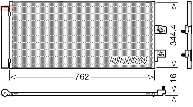 DENSO DCN33016 Kondensator A/C VOLVO XC40 (536) 2.0 D4 AWD 2.0 (01-)