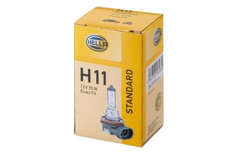 HELLA 8GH 008 358-121 Glühleuchte 12V H11 PGJ19-2