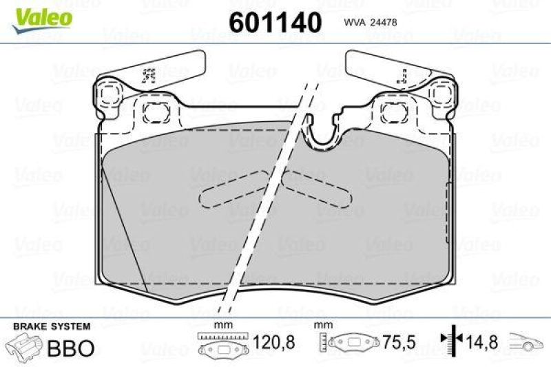 VALEO 601140 SBB-Satz PREMIUM