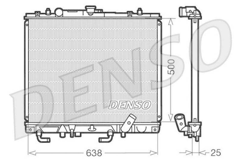 DENSO DRM45016 Kühler MITSUBISHI PAJERO SPORT (K90) 2.5 TD (K94W) (2002 - )