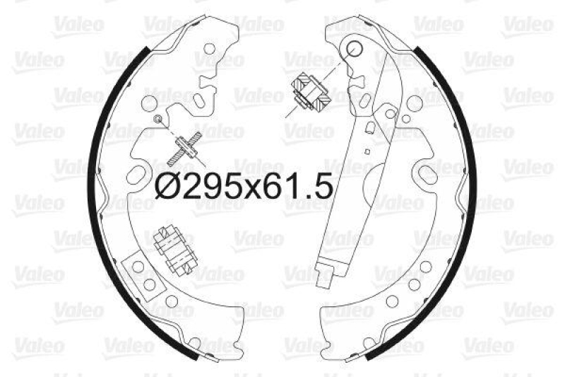 VALEO 564164 Bremsbacken-Satz