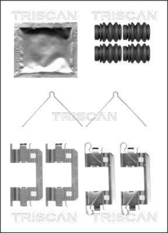 TRISCAN 8105 401620 Montagesatz, Scheibenbremsbelag für Honda