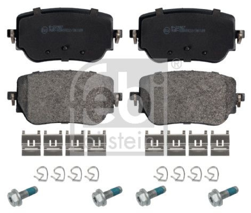 FEBI BILSTEIN 177185 Bremsbelagsatz mit Befestigungsmaterial für Mercedes-Benz