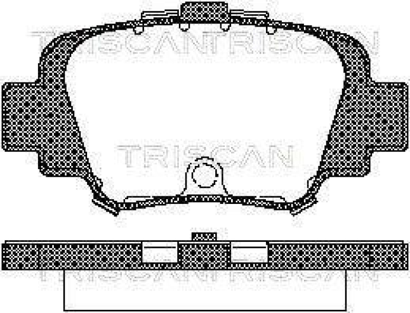 TRISCAN 8110 14002 Bremsbelag Hinten für Nissan Micra K11