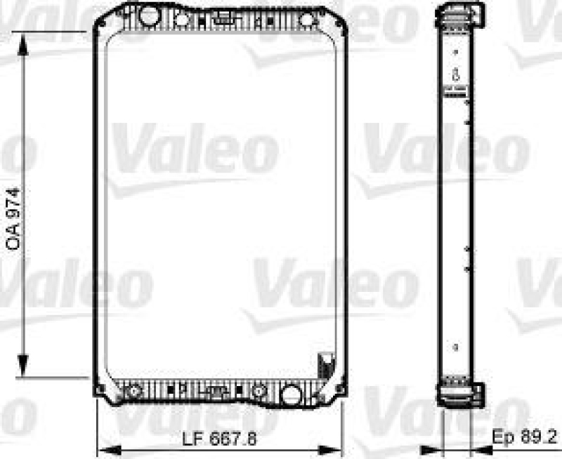 VALEO 733545 Motorkühler MERCEDES AXOR (02-)