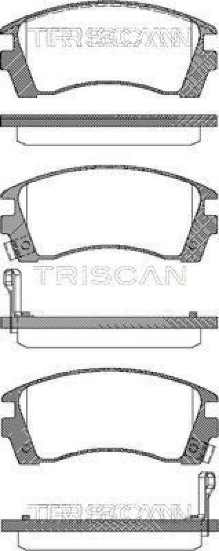 TRISCAN 8110 14004 Bremsbelag Vorne für Nissan Sunny Stationcar