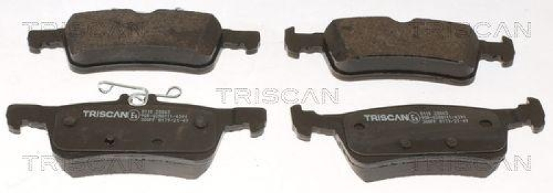 TRISCAN 8110 28065 Bremsbelag Hinten für Peugeot