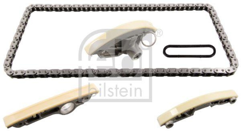 FEBI BILSTEIN 101880 Steuerkettensatz für Nockenwelle, mit Gleitschienen und Kettenspanner für VW-Audi