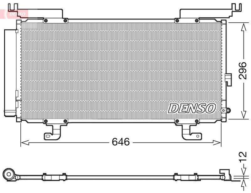 DENSO DCN36004 Kondensator SUBARU OUTBACK (BS) 2.0 D AWD (BSD) (15- )