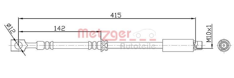 METZGER 4113679 Bremsschlauch für OPEL VA links/rechts