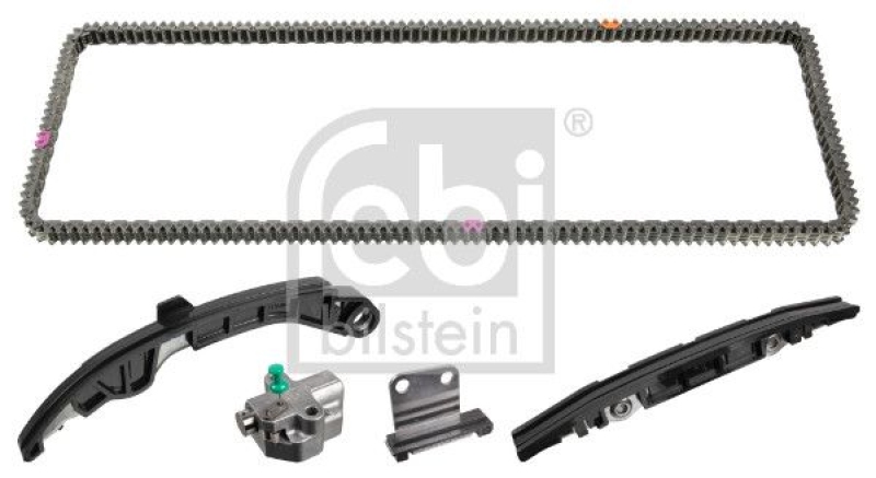 FEBI BILSTEIN 109522 Steuerkettensatz für Nockenwelle, mit Gleitschienen und Kettenspanner für NISSAN