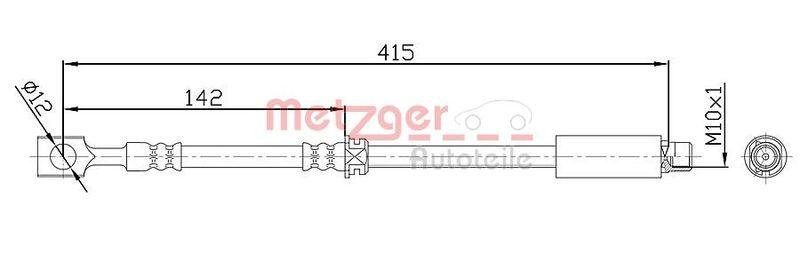 METZGER 4113679 Bremsschlauch f&uuml;r OPEL VA links/rechts